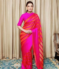 saree*Presenting Enchanting Yet Breathable Organic Banarasi Sarees For Intimate And Big Fat Indian Weddings, That Are Light On Your Skin And Uplift Your Wedding Shenanigans! - Free Size 
