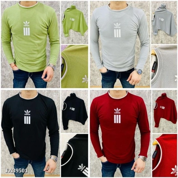 Tshirts**ADIDAS  ULTIMATE ARTICLE*😍*POPCORN FULL SLEEVE TSHIRT☺**CUSTOMER FULLY SATISFACTION😍👌**SHIRT - S(36)                M(38)                 L(40)                Xl(42)(All size standard)*COLOUR - 4**PRICE-300FREE SHIPING.*❤️🤝🏻❤️🥳*NO COLOUR FADE NO SHRINKAGE*😍Note- *best off personal use* - XL 