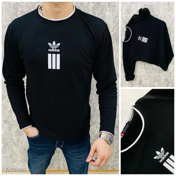 Tshirts**ADIDAS  ULTIMATE ARTICLE*😍*POPCORN FULL SLEEVE TSHIRT☺**CUSTOMER FULLY SATISFACTION😍👌**SHIRT - S(36)                M(38)                 L(40)                Xl(42)(All size standard)*COLOUR - 4**PRICE-300FREE SHIPING.*❤️🤝🏻❤️🥳*NO COLOUR FADE NO SHRINKAGE*😍Note- *best off personal use* - XL 