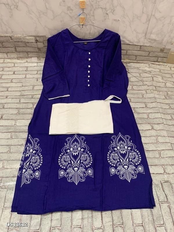 BEAUTIFUL KURTI. AND PANT**New designs of Kurti Pant and plazo sets* Fabric - *Rayon*  - XL 