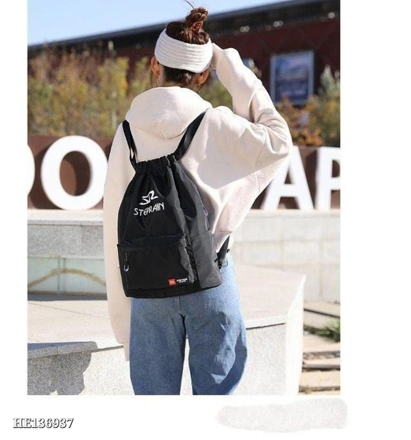 BackPack shoulder bag**New High Capacity  Outdoors Drawstring Backpack Shoulder Bag* *Size  18.5*15.5 inches - Multicolored, Free Size