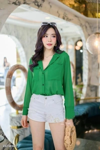 Elise Beautiful Shirt* ❤️**Fabric* - Soft Georgette *Size* - Free size fits till 36 Bust*Length* - 24*😎 Excellent Quality 😎* - Free Size Up To 36