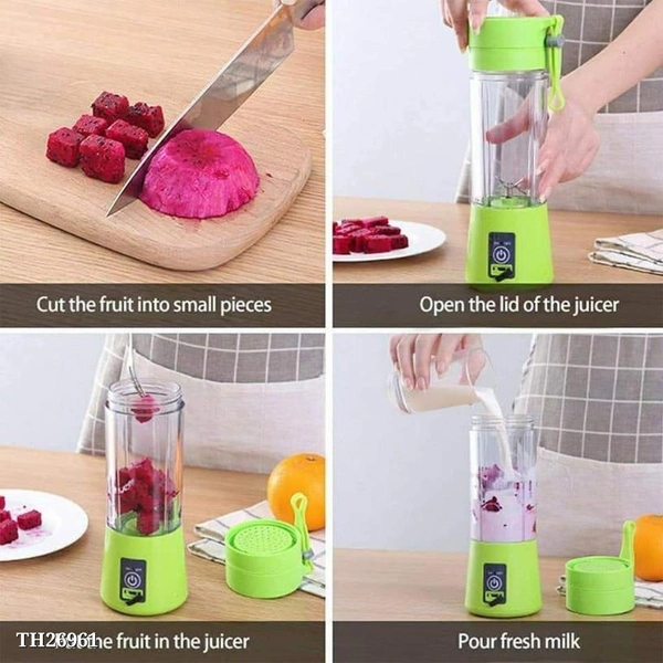blade Juicer Usb 6 blade Juicer* 🔥**Usb 6 blade Juicer* 🔥◼️ 6 stainless blades◼️ Powerfull motor◼️ Rechargeable◼️ Portable design - Multicolored