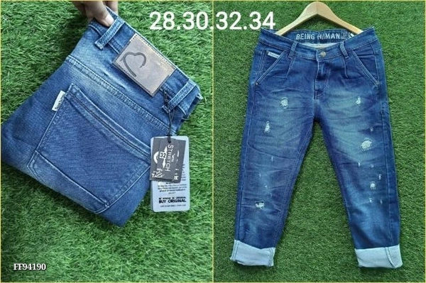 FUNKY __FUNKY/ SCRATCH/RIPPED/TONE JEANS: Brand First Copy Jeans***__FUNKY/ SCRATCH/RIPPED/TONE JEANS🔥__* - Multicolored, 30