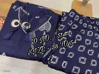 Heavy Rayon 14 Kg. best Quality Fabric Kurti (Length - 36”) With Dori & Tussels, Print Work, Full Flared + Rayon Fabric Flared Palazzo With Print Work** - Black, 5XL