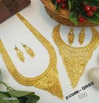 Necklace Brand  One Gram Gold Jwellery Combo*One Gram Gold Jwellery Combo 