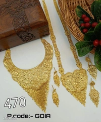 Necklace Brand  One Gram Gold Jwellery Combo*One Gram Gold Jwellery 