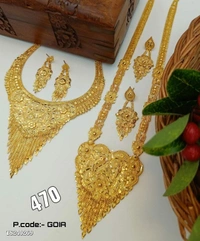 Necklace Brand  One Gram Gold Jwellery Combo*One Gram Gold Jwellery 