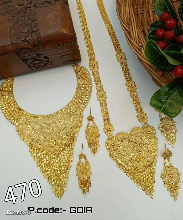 Necklace Brand  One Gram Gold Jwellery Combo*One Gram Gold Jwellery 
