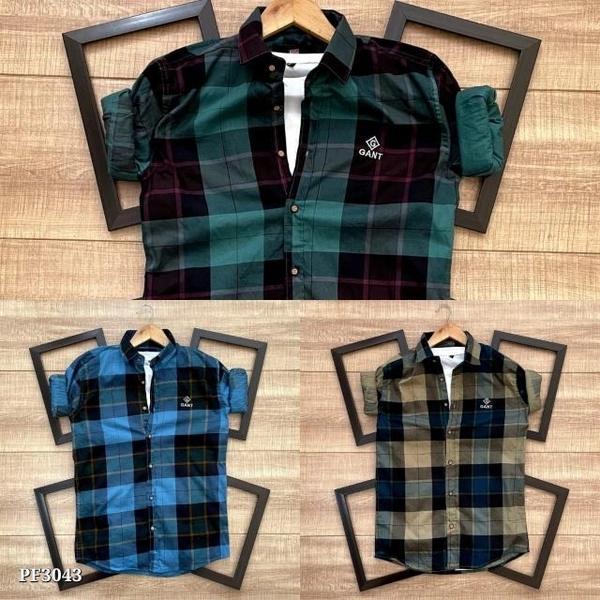 Gant  Premium Quality Check Shirts*😍 *Premium Quality For Premium Customers* 😍*Brand - GANT *👌🏻* Check Shirt*👍* V . Soft feele👌🏻*Quality :- 100% Premium Quality With Satisfaction Guranted*👍 - multicolored, M