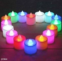 led multi candles**LED MULTI CANDLES**SET OF 24PCS :**TABLET CELL OPERATED**BOX PACKING* - multicolored
