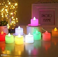 led multi candles**LED MULTI CANDLES**SET OF 24PCS :**TABLET CELL OPERATED**BOX PACKING* - multicolored
