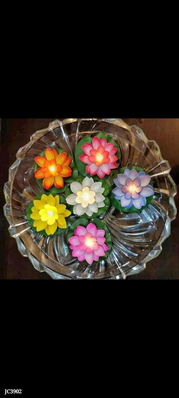 Smokeless Water Floating diya*Smokeless Water Floating Diya 🪔 available (6p/Gift Box) - multicolored