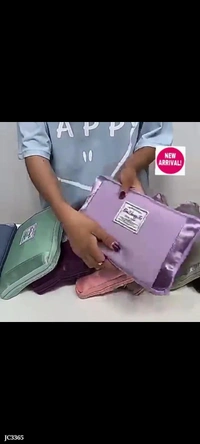 *foldable travel bag with front pocket* - multicolored