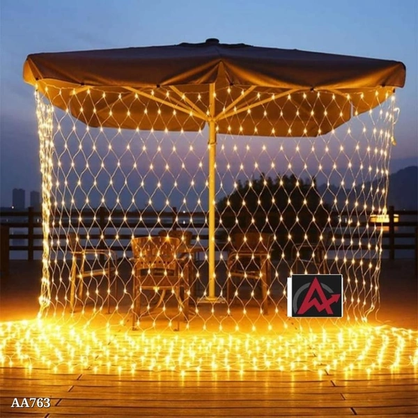 Net Curtain Light**Net curtain light. 240 led bulbus. Height 7 ft. Length 10 ft. Plug in. Extension point. 8 changeable modes.* - multicolored