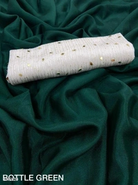 CHINON CHIFFON SAREE**Quality- soft Chinnon chiffon saree**Blouse - Crochett sequence embroidery Georgett blouse * - multicolored