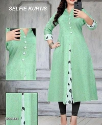 Kurta  Slit Cotton Solid Design Kurtis**Slit Cotton Solid Designer Kurtis* - multicolored, 2XL-44.0 Inches