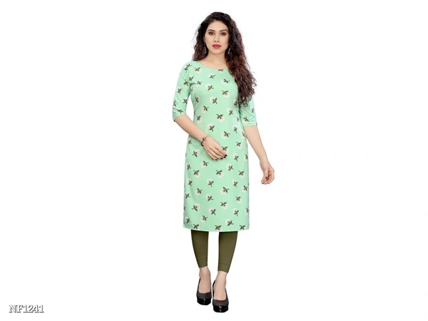 Causal Printed Western Kurtis  - multicolored, S