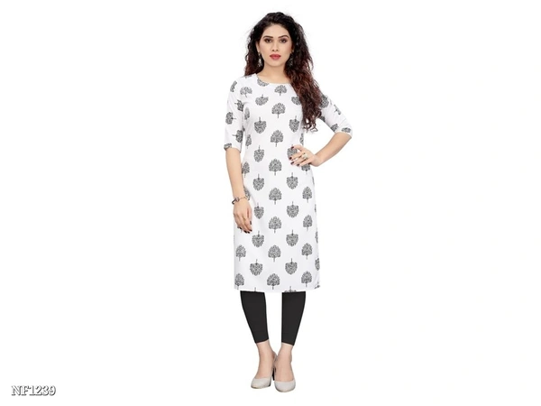 Causal Printed Western Kurtis  - multicolored, S