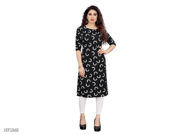 Causal Printed Western Kurtis  - multicolored, S