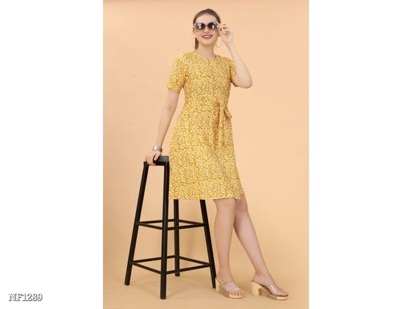 Casual Western Wear Dress - multicolored, S