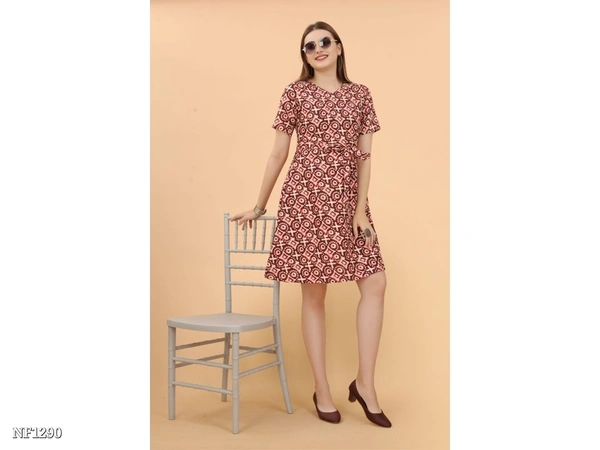 Casual Western Wear Dress - multicolored, S