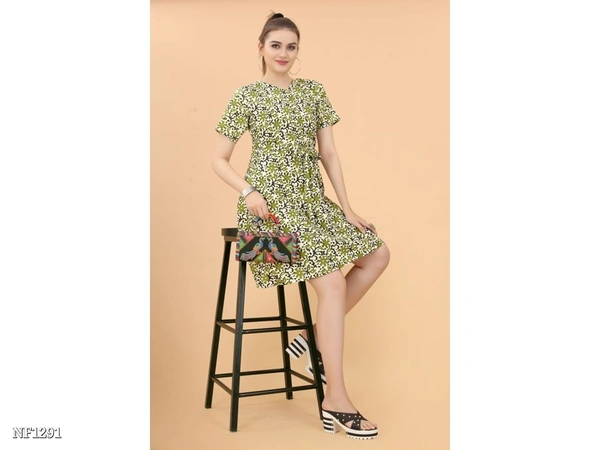 Casual Western Wear Dress - multicolored, S