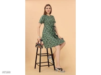 Casual Western Wear Dress - multicolored, L
