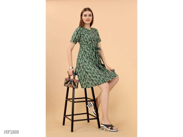Casual Western Wear Dress - multicolored, L