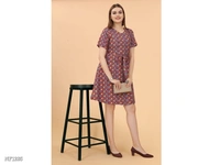 Causal Western Dress  - multicolored, M