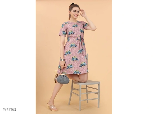 Causal Western Dress  - multicolored, M