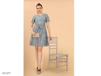Causal Western Dress  - multicolored, M