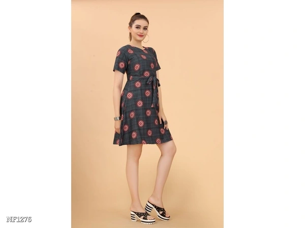 Causal Western Dress  - multicolored, M