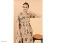 Causal Western Dress  - multicolored, L