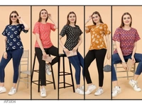 Casual  Printed Tops Western Wear Combo  - multicolored, M