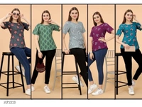 Casual  Printed Tops Western Wear Combo  - multicolored, L