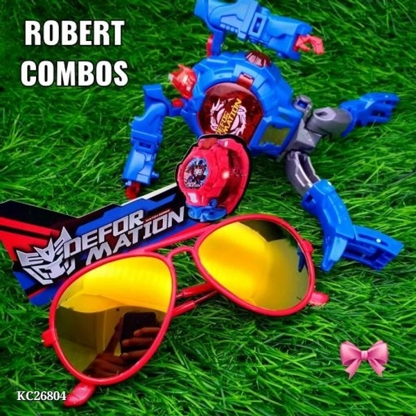 Catalog Name: *🇨🇩 SUPER SUNDAY COMBO SALE 🇨🇩*💞 new light kid's combos💞 1watch with 2 led free - multicolored
