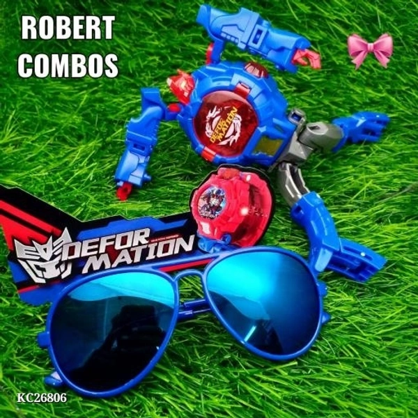 Catalog Name: *🇨🇩 SUPER SUNDAY COMBO SALE 🇨🇩*💞 new light kid's combos💞 1watch with 2 led free - multicolored