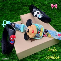 Catalog Name: *🇨🇩 SUPER SUNDAY COMBO SALE 🇨🇩*💞 new light kid's combos 💞 1watch with 2 led free  - multicolored