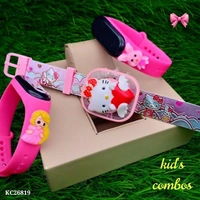 Catalog Name: *🇨🇩 SUPER SUNDAY COMBO SALE 🇨🇩*💞 new light kid's combos 💞 1watch with 2 led free  - multicolored