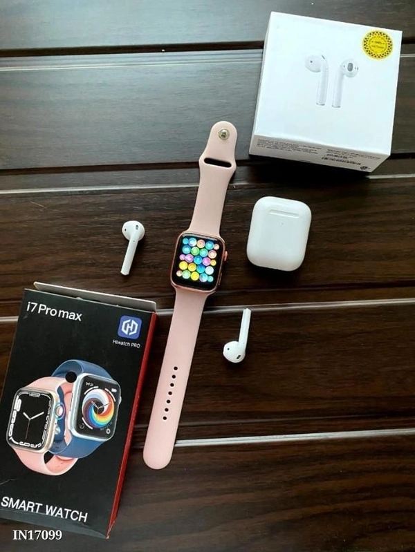 Apple  COMBO OFFER NEW  YEAR SALE SERIES 7 SAMRT WATCH & AIRPODS 2**Best Combo Offer  No 1 Best Gift 🔥 Combo* *First time ever I7 Max Pro & Airpod 2**NEW - multicolored