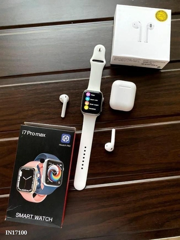 Apple  COMBO OFFER NEW  YEAR SALE SERIES 7 SAMRT WATCH & AIRPODS 2**Best Combo Offer  No 1 Best Gift 🔥 Combo* *First time ever I7 Max Pro & Airpod 2**NEW - multicolored