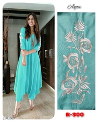 Dhoti jumpsuit with a concealed zip in the front. Embroidery on the sleeves.other name of comfort* - multicolored, Sizes-(34-44)(XS-XXL)plus
