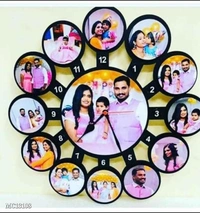 Custom  ❤️❤️❤️❤️*New Customized Clock photo fram with add yo ur photo With Name* - multicolored