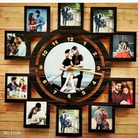 Custom  ❤️❤️❤️❤️*New Customized Clock photo fram with add yo ur photo With Name* - multicolored