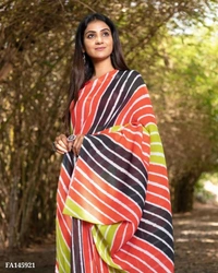 Georgette Saree  - multicolored, Free Size