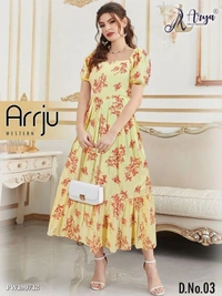 Western Dress  WESTERN WEAR 🌝*ARRJU WESTERN - Gold, XL