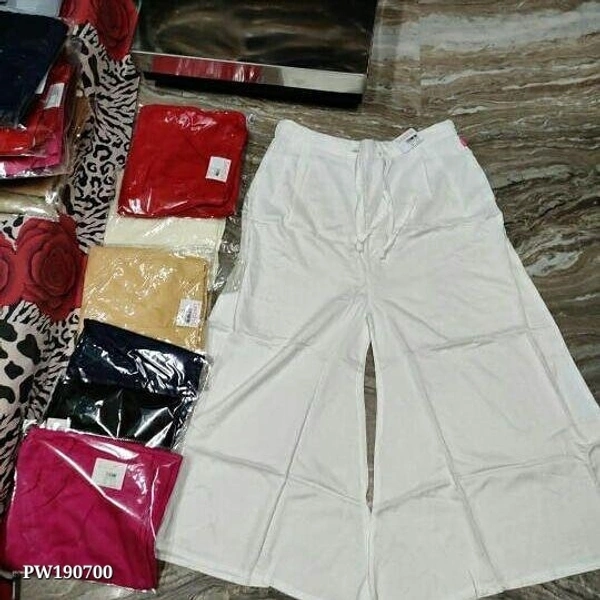 Palazoo  : *🌛 PLAZO 🌛**Bellybottom Palazzo* - Red, FREE SIZE -32-42