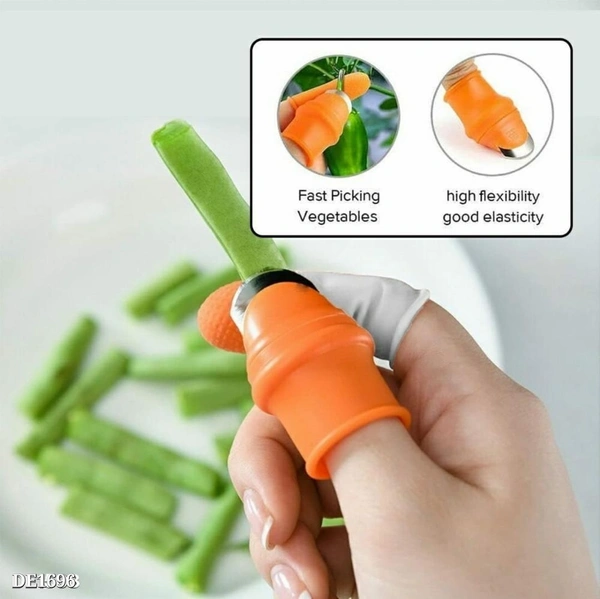 Thumb Knife Finger Cutter (set of 2 pair) - multicolored