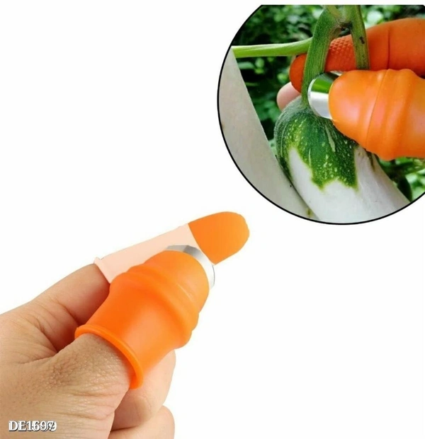 Thumb Knife Finger Cutter (set of 2 pair) - multicolored